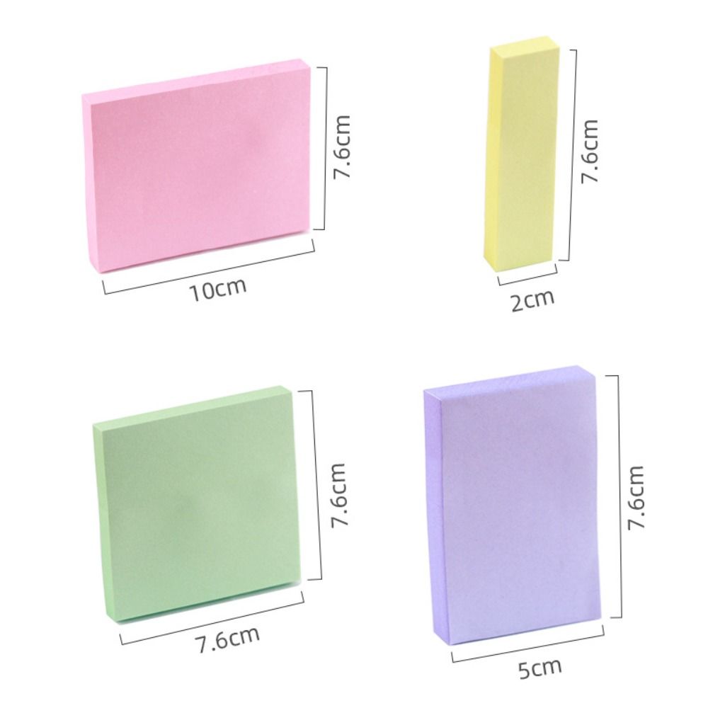 100 Sheets Paper Scrapes Stickers Colored Colorful Notepad Writing Pads Sticky Notes Office