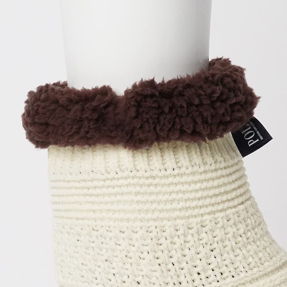 Носки для дома Gunze POLO BCS с флисовой подкладкой и тканым ярлыком с именем