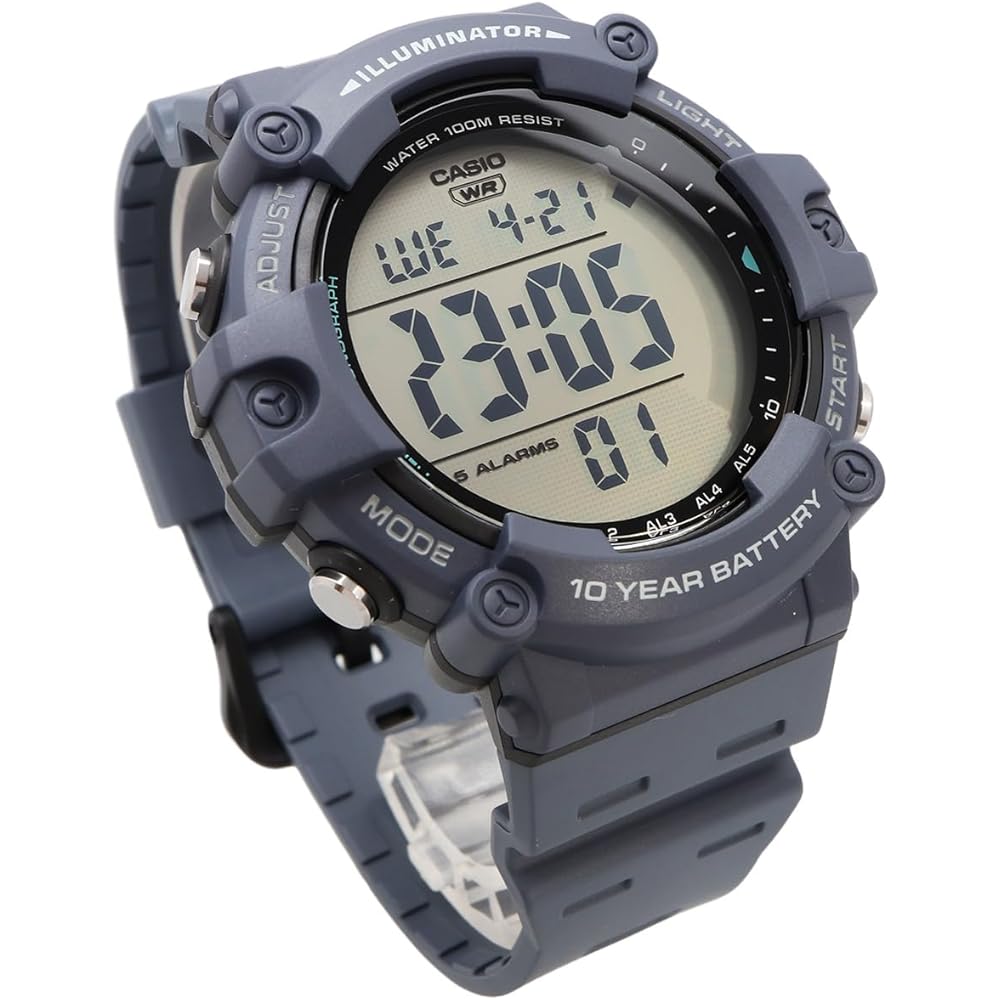 Casio AE-1500WH-2AV Стандартные цифровые часы Мужские Сине-серые Зарубежная модель