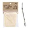 4 Reusable Tea Filters + Stainless Steel Straw with Filter