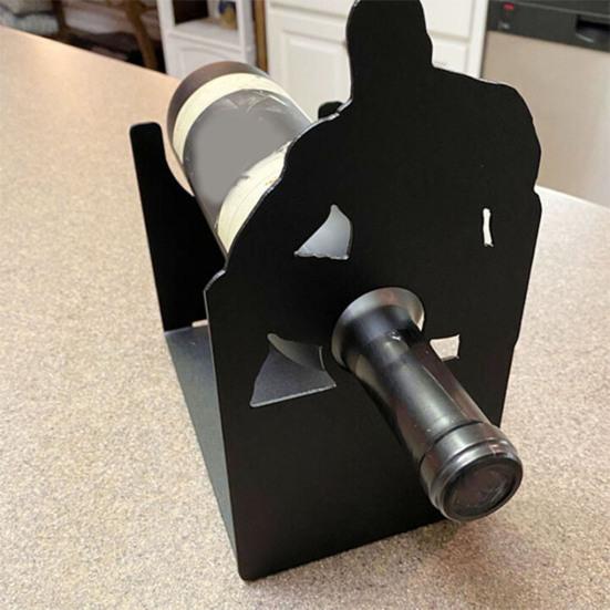 Muscular Man Wine Bottle Holder Creative Funny Adult Tabletop Decoration Freestanding Wine Display Stand for Kitchen Home Bar