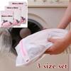 3 Size/set Zippered Mesh Laundry Wash Bags Foldable Delicates Lingerie Bra Socks Underwear Washing Machine Clothes Protection Net