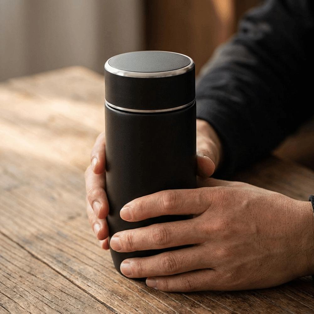 350ml Stainless Steel Insulated Cup with Tea Filter Coffee Vacuum Flasks Tea Brewing Cup Travel