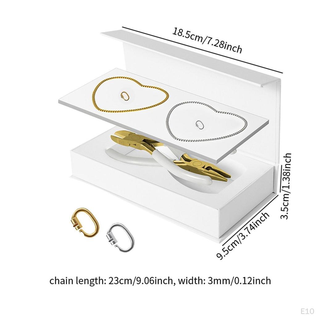 2шт. Набор постоянных браслетов для пар, запертые на руку цепочки, изготовление браслетов своими руками для