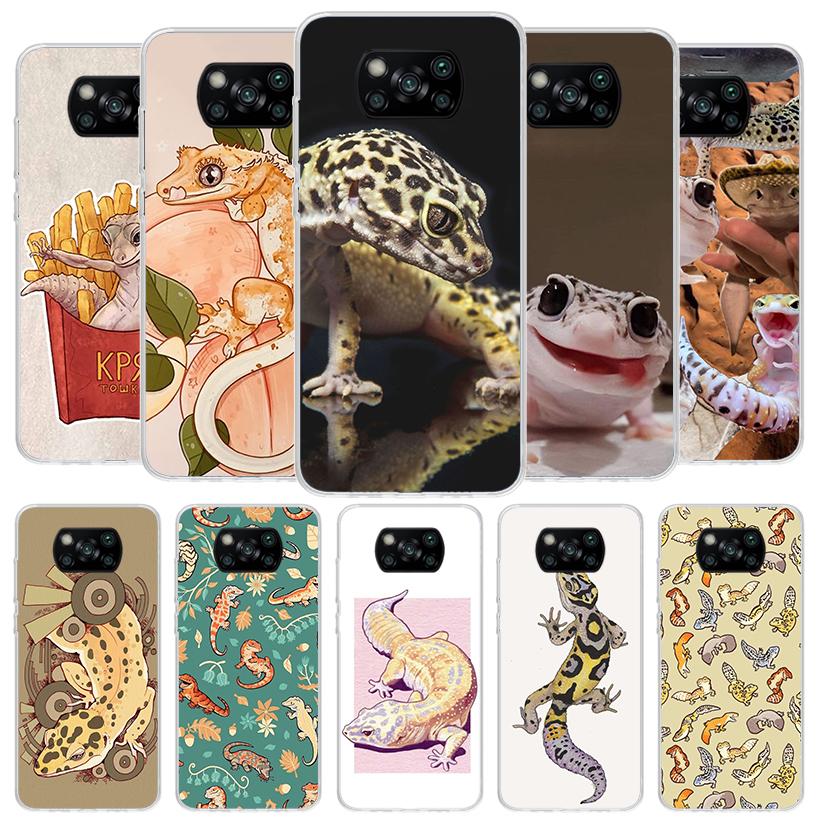 Lizards Geckos Cover Phone Case For Xiaomi Poco F7 Ultra X7 X6 X5 Pro M7 Redmi 15C 15 13C 13 12C 12 10C 10 9A 9C 9T 9 Shell Poco