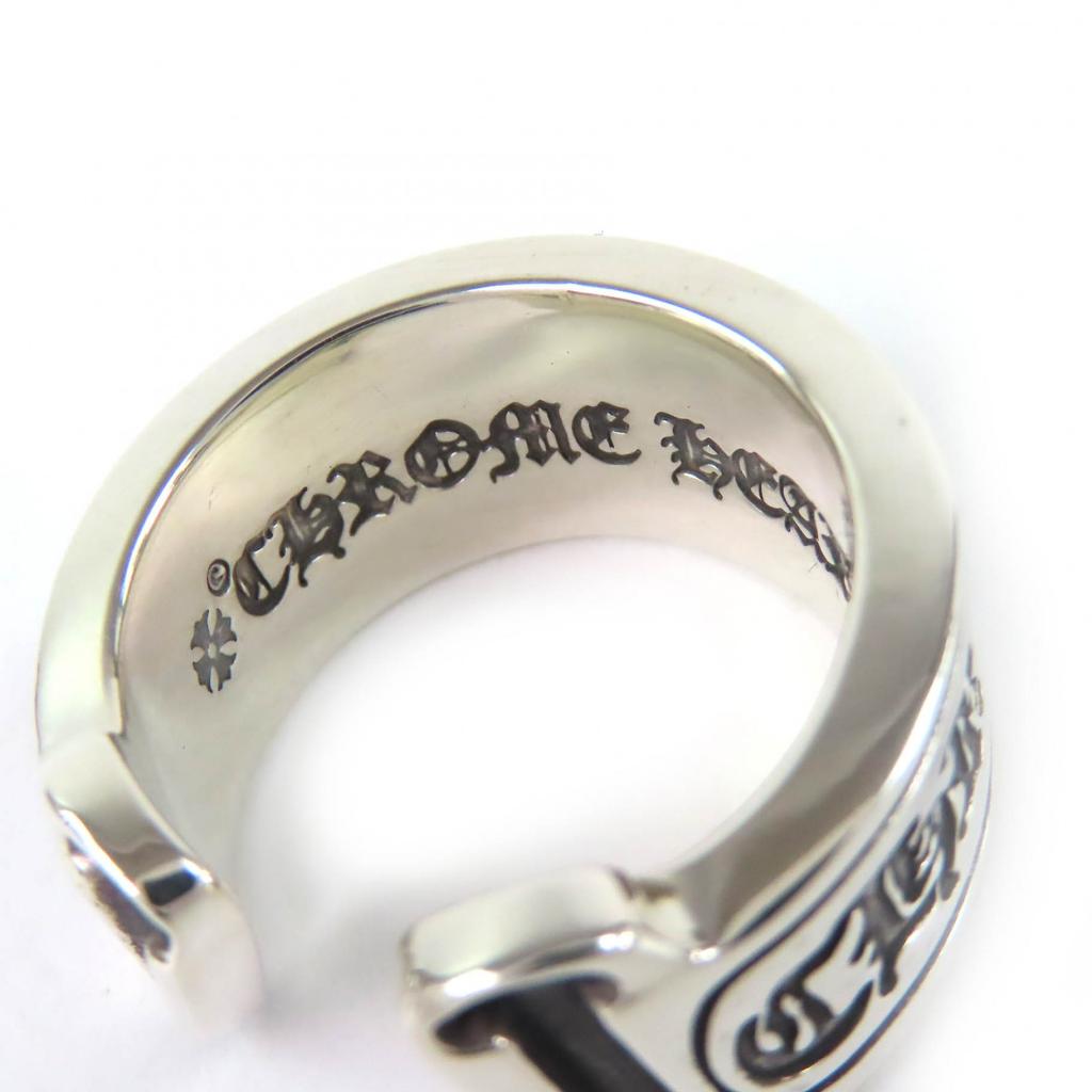 Отличное кольцо CHROME HEARTS Большое кольцо с меткой-свитком Серебро 925 мужское Б/У