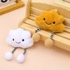 1 шт. брелок милые плюшевые игрушки креативный брелок кулон модный рюкзак подвески улыбающееся облако ткань