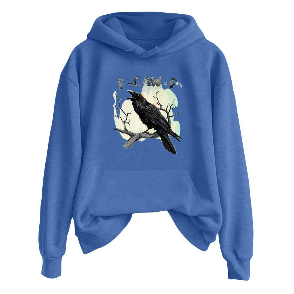 Женская модная повседневная толстовка с длинным рукавом, капюшоном и принтом