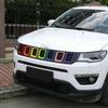 Front Grille Grill Frame ert Ring Trim Cover for Jeep Compass 2017+Multicolor