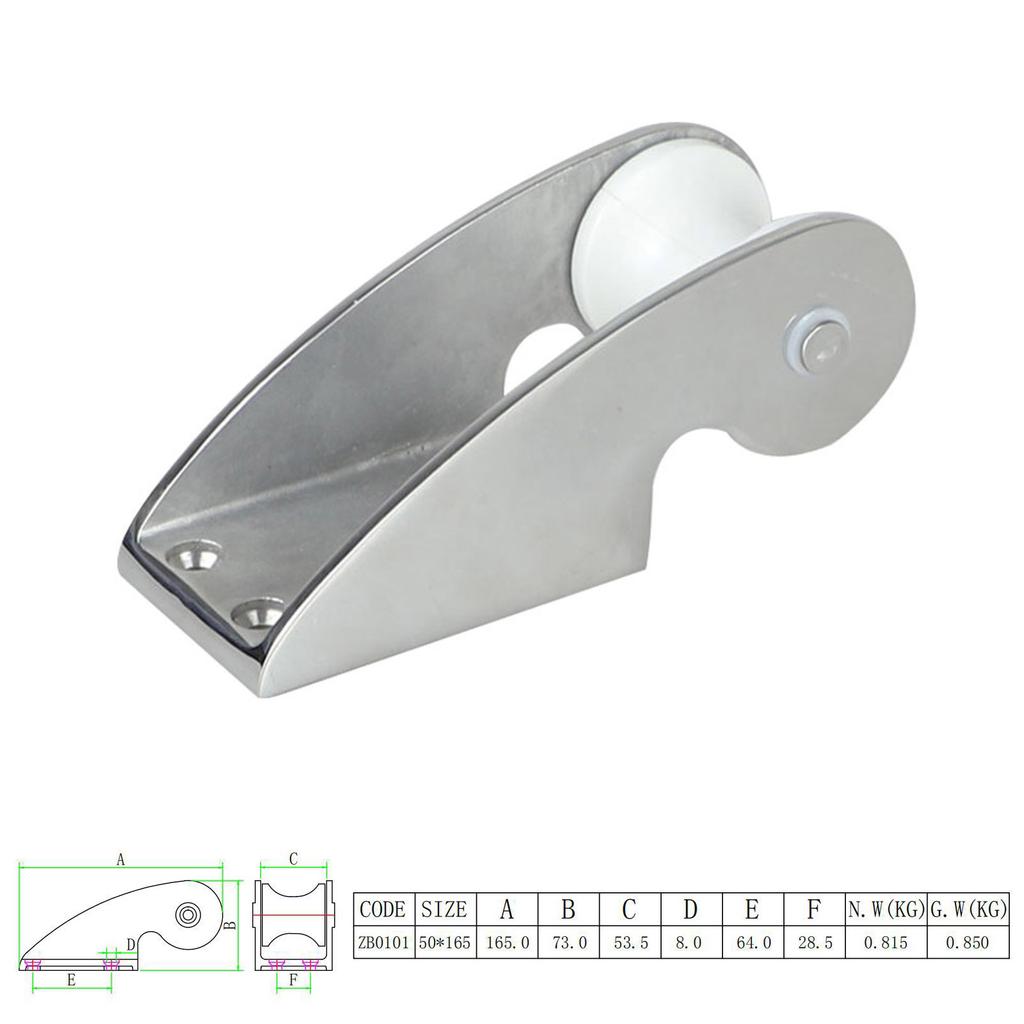 Для лодочных прицепов Аксессуары Морская фурнитура из нержавеющей стали 316 Кронштейн носового ролика Ролик Держатель якоря Морская яхта