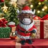 Рождественская фигурка шотландской коровы Шотландский крупный рогатый скот Рождественская статуэтка Скульптура из смолы Шотландское украшение Декорация Праздничная витрина