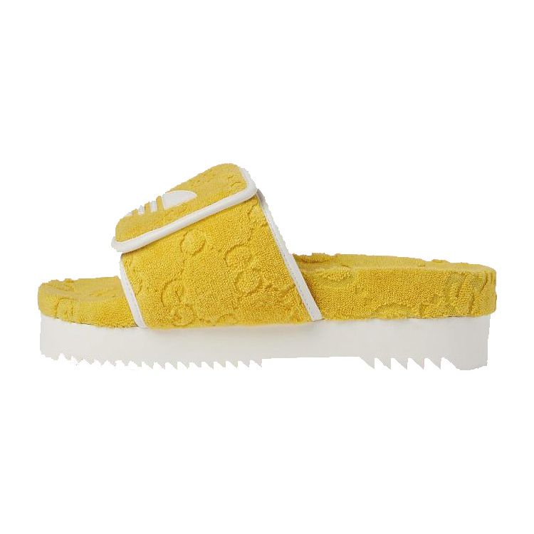 Adidas GG Platform Sandal Yellow Cotton Sponge Women Sneakers 702398-UU010-7171
