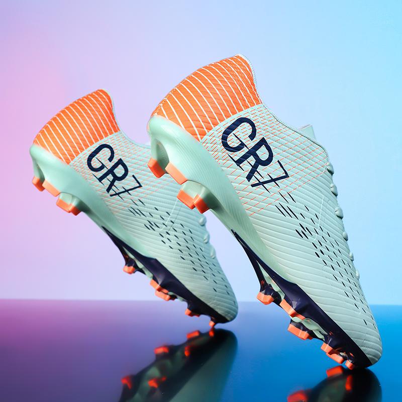 Новые мужские профессиональные футбольные бутсы, футбольные кроссовки, сверхлегкие, дышащие, унисекс, для матчей и тренировок, шипы для травы, нескользящие для футзала в помещении