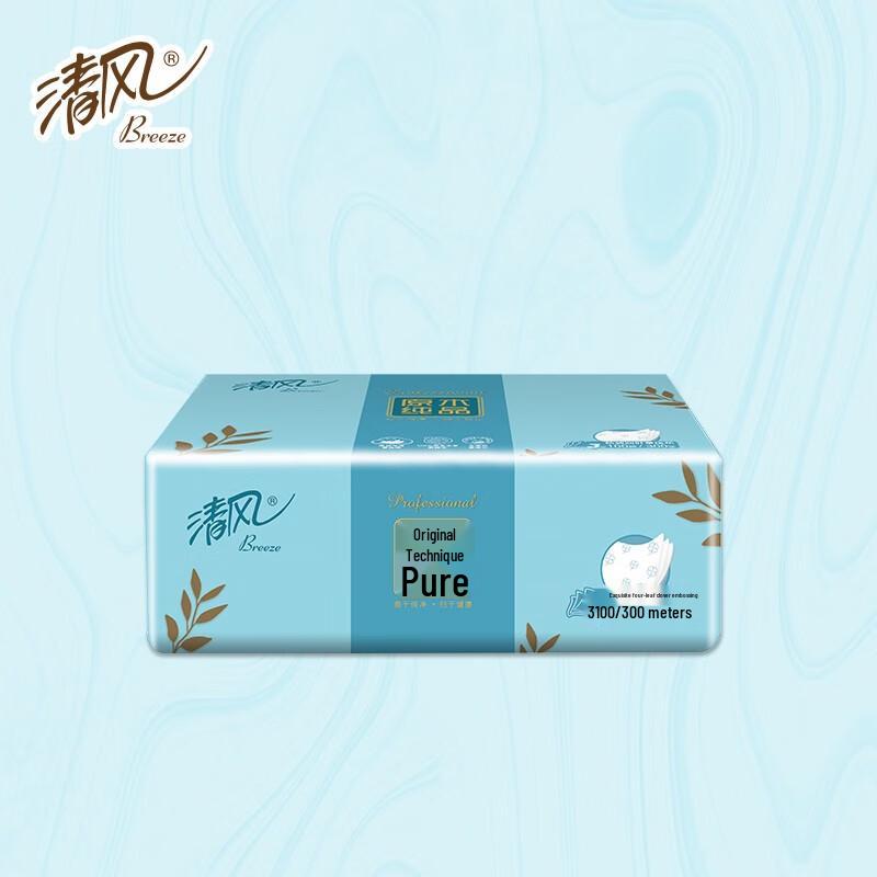 Qingfeng Мягкая туалетная бумага в упаковке из оригинальной древесной массы