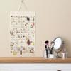 Hanging Earring Holder Storage Organizer Large Capacity Space-saving Double-Sided Wall Mount Earring Organizer Jewelry Holder