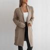 Women's Autumn and Winter Cardigan Casual Loose Lapel Long Sweater