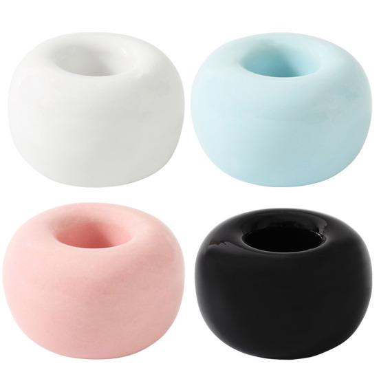 2 шт. держатели для зубных щеток гладкая керамика в японском стиле круглые однотонные подставки для зубных щеток столешницы для ванной комнаты подставка для хранения зубных щеток