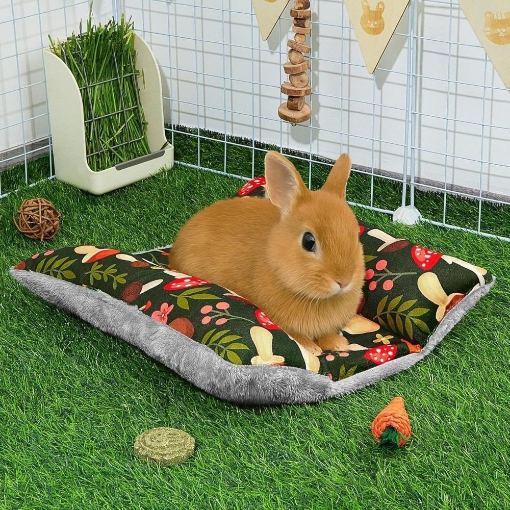 Thickened Bunny Concave Bed Washable Rabbit Plush Mat Soft Rabbit Cushion Small Pet