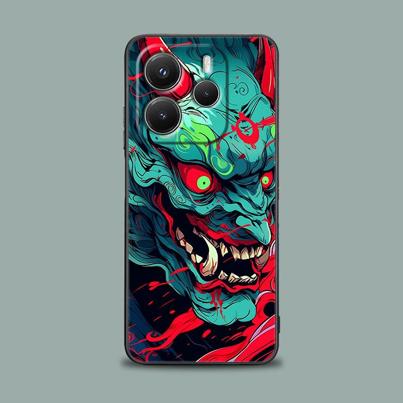 Чехол для телефона для Xiaomi Redmi 15C 14C 12C 13C 4G Redmi Note 15 14 13 12 11 10 Pro Plus 12S Силиконовый Мягкий Чехол Искусство Маска Они Дракон