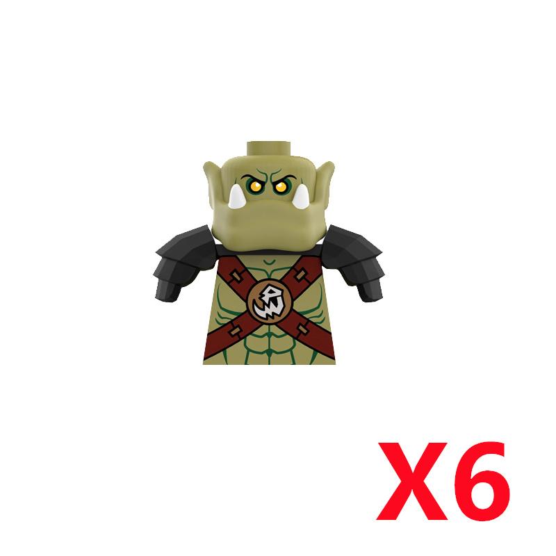 Средневековый Солдат Рыцарь Фигурка MOC Строительный Блок Зеленый Дракон Замок Пехота Орки Пират Римская Кавалерия Оружие Игрушки Подарки D122