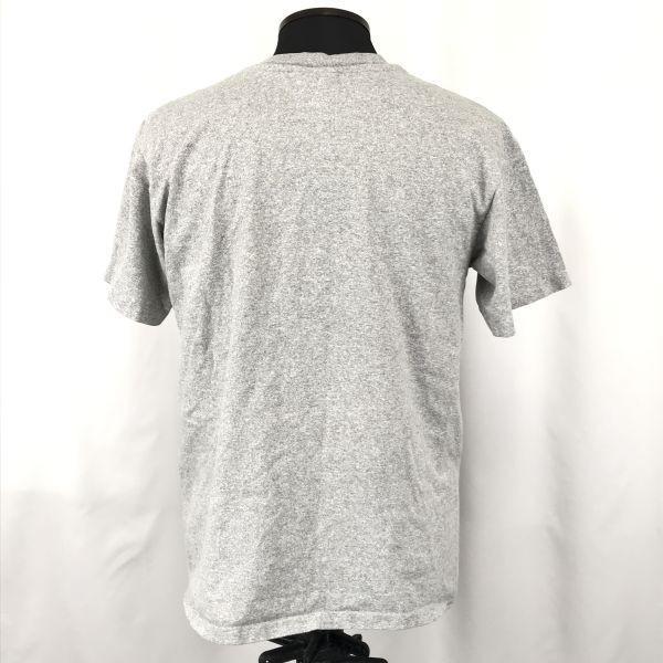 Редкая винтажная футболка 90-х годов, сделано в США / Мир Диснея / Футболка с коротким рукавом / Вышивка Микки Мауса [Мужская M / Серая](ИСПОЛЬЗОВАЛ)