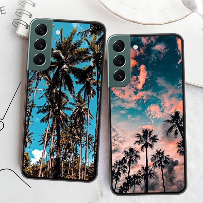Морские Тропические Пальмы Пляж Чехол для Телефона Для Samsung A16 A26 A36 A56 Galaxy A02S A12 A52S A13 A23 A33 A53 A54 A34 A24 A14 A22 A3