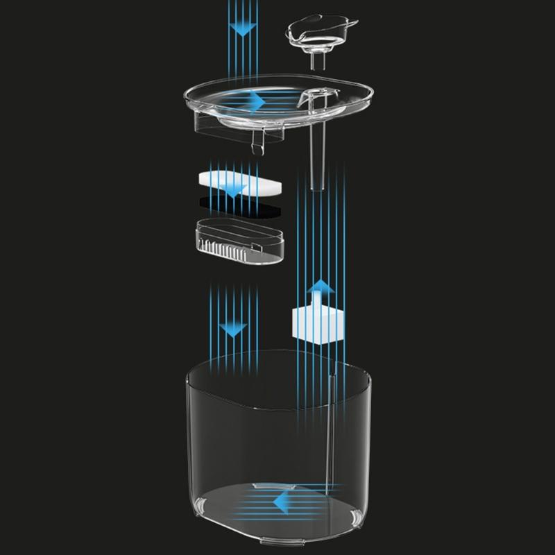 Автоматическая поилка для кошек, миска для кормления кошек, миска для питья для домашних животных, большая емкость, диспенсер для питьевой воды для домашних животных для использования в помещении