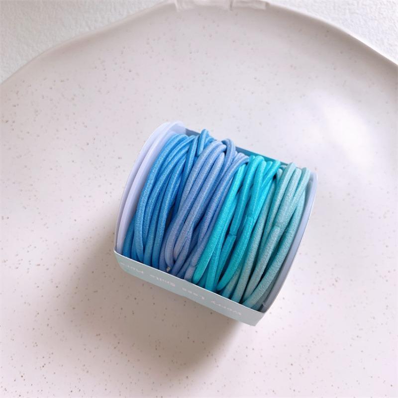 Hair Ring Thread Head Rope High Pony Tail Hair Rope Rubber Tendon Children's Rubber Tendon Girls' Hair Rope Elastic Hair Ring Colored Hair Rope