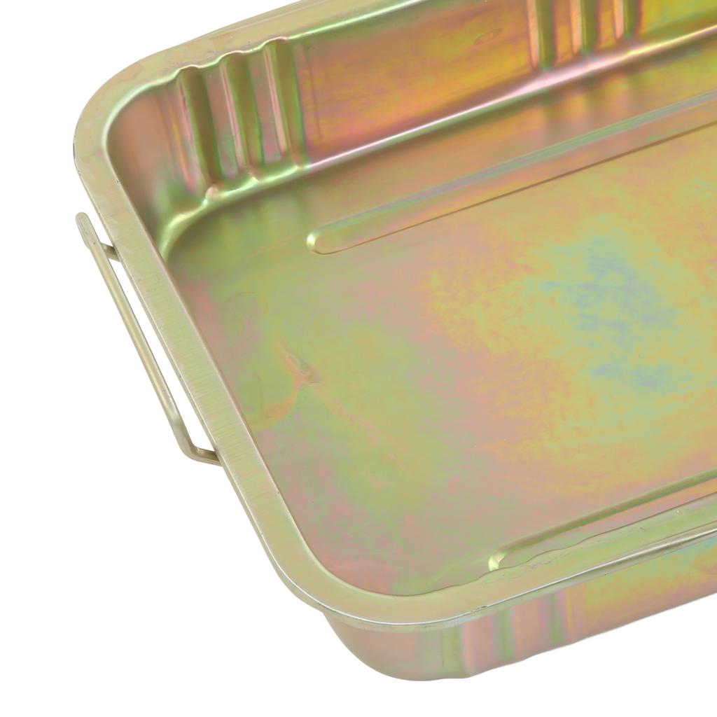 Оцинкованный поддон для сбора масла Профессиональный металлический контейнер-слив Инструмент для ремонта автомобиля