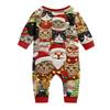 Matching Family Christmas Print Flannel Homewear Set Long-Sleeve Top And Pants