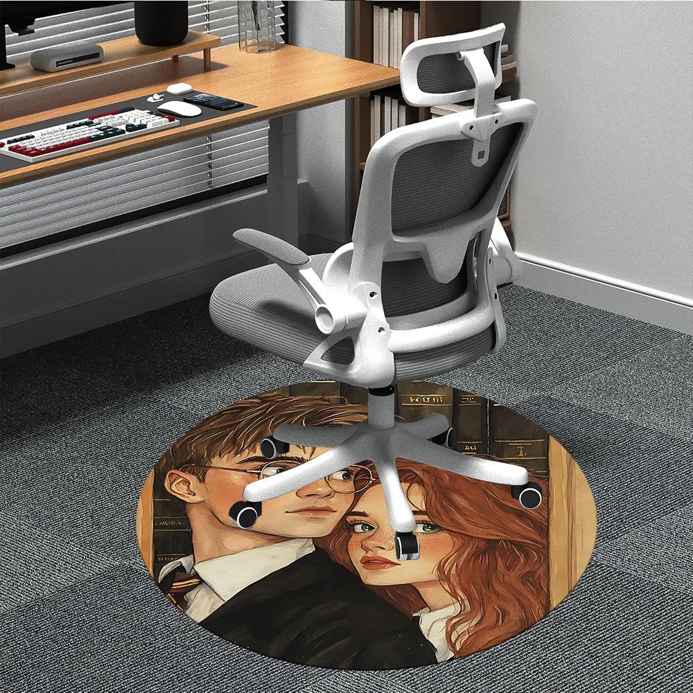 1pc Harry Potter Office Round Area Rug, Under Office Chairs Bedroom Living Room Home Decor, Available in Various Sizes