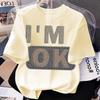 Boys' and Girls' Creative Letter Shirts - Summer Children's Casual Short-sleeved Pure Cotton T-shirts