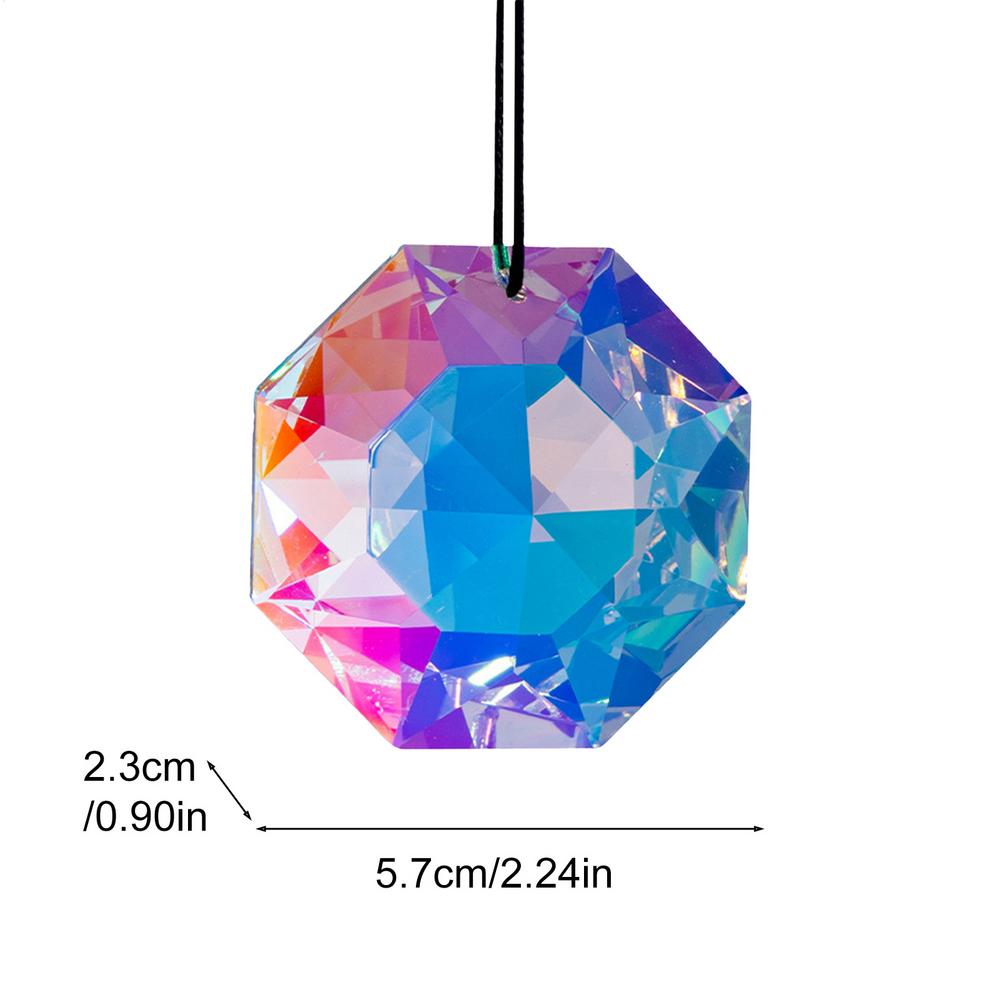 1 Pc Colorful Crystal Glass Prism Ball Suncatchers Pendant Home Garden Craft Decoration Valentine's Day Mother's Gift