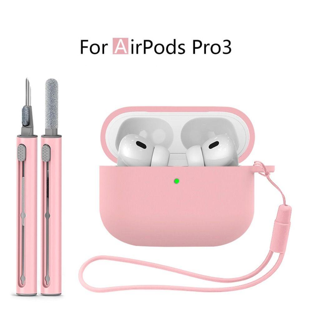 Пылезащитный набор для чистки наушников со шнурком, защитный чехол для корпуса зарядного кейса для Airpods Pro 3