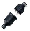 Grounding 3P20A Hook Waterproof Rubber Cord Connector Black WA5420K