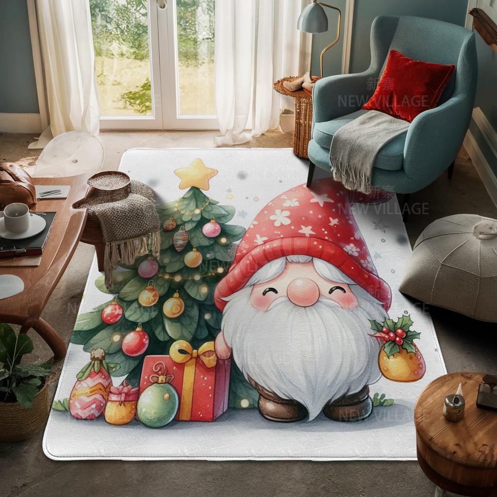 Ковер у входа в дом Домашний коврик у двери Гостиная Ванная Комната Ноги ванная комната Нескользящие коврики с водопоглощением для ванной Счастливого Рождества зима