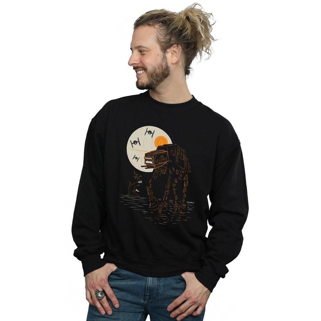 Star Wars Mens Halloween AT AT Sweatshirt