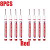 1/8/10PCS 2cm Long Tip Markers Deep Holes Markers for Metal Carpenter Non-deletion Against Water Metal Marker Pen YQB01