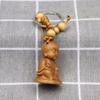 Bag Pendant Engraving Wood Carving Craft Buddha Guanyin Key Ring Keychain Keyfob Car Accessories