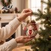 Christmas Patchwork Ornament DIY Kit Ball Kit, Fabric Sewing Xmas Handmade Holiday Home Decor Craft for Adults, Tree Decoration Decorations