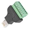 8P8C Ethernet RG-45 Male To Terminal 8 Pin Digital Adapter Connector Conversion 