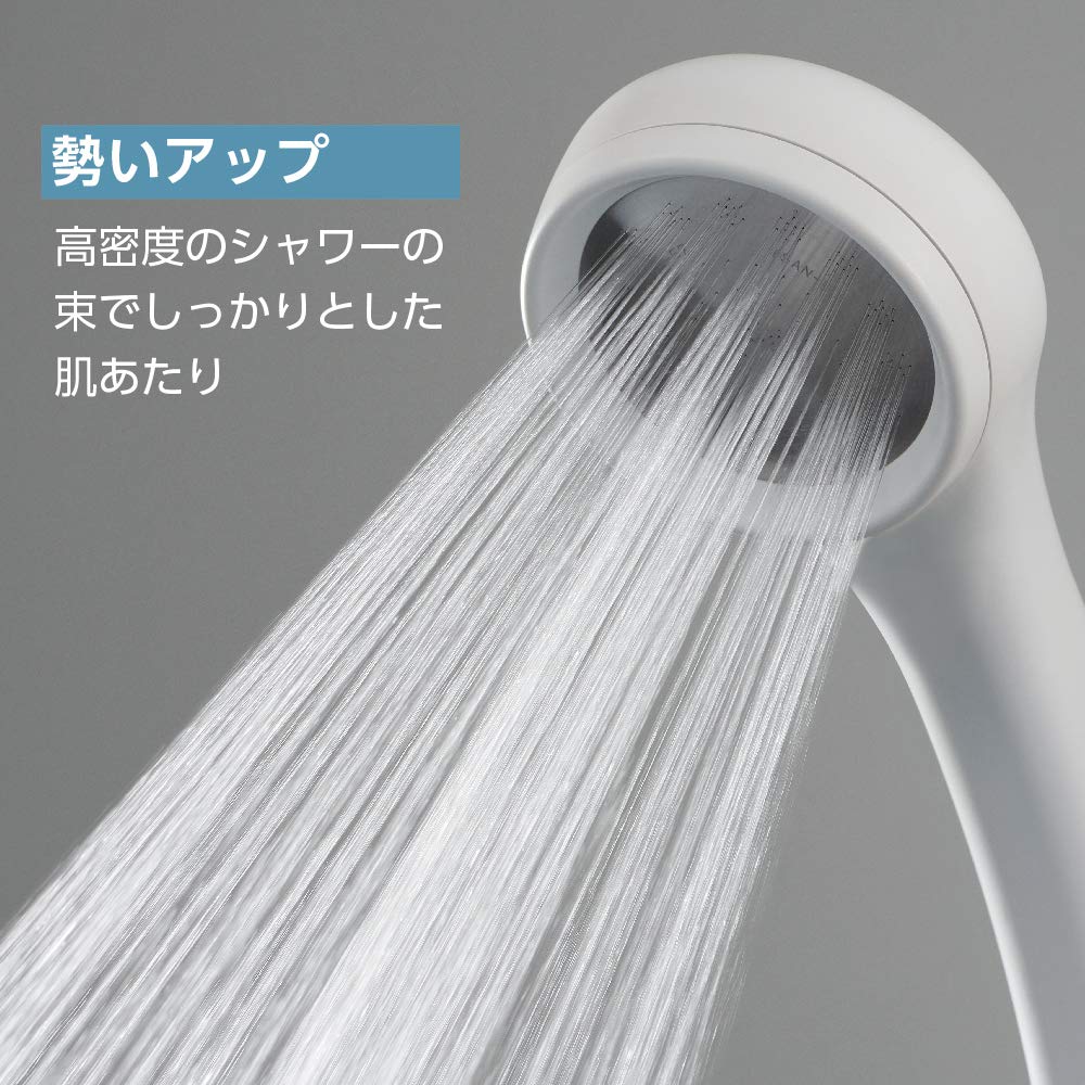 SANEI Company Sanei Faucet Shower Head Rainy Basic Water Saving Rate Ultra Fine Water Flow Increased Momentum Stainless Steel Shower Board White Made