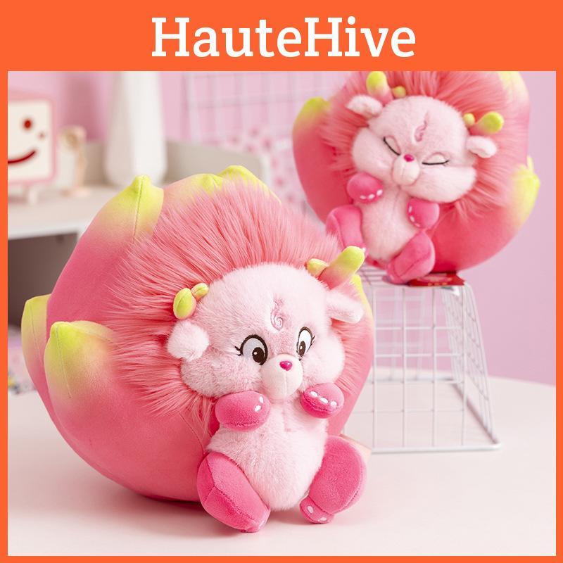 Cute Fruit Dragon Plush Pillow Toy Great For Gifting Enhancing Bedroom Comfort