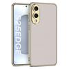 For Samsung Galaxy S25 Edge Case Electroplating TPU+PC+PU Phone Back Cover