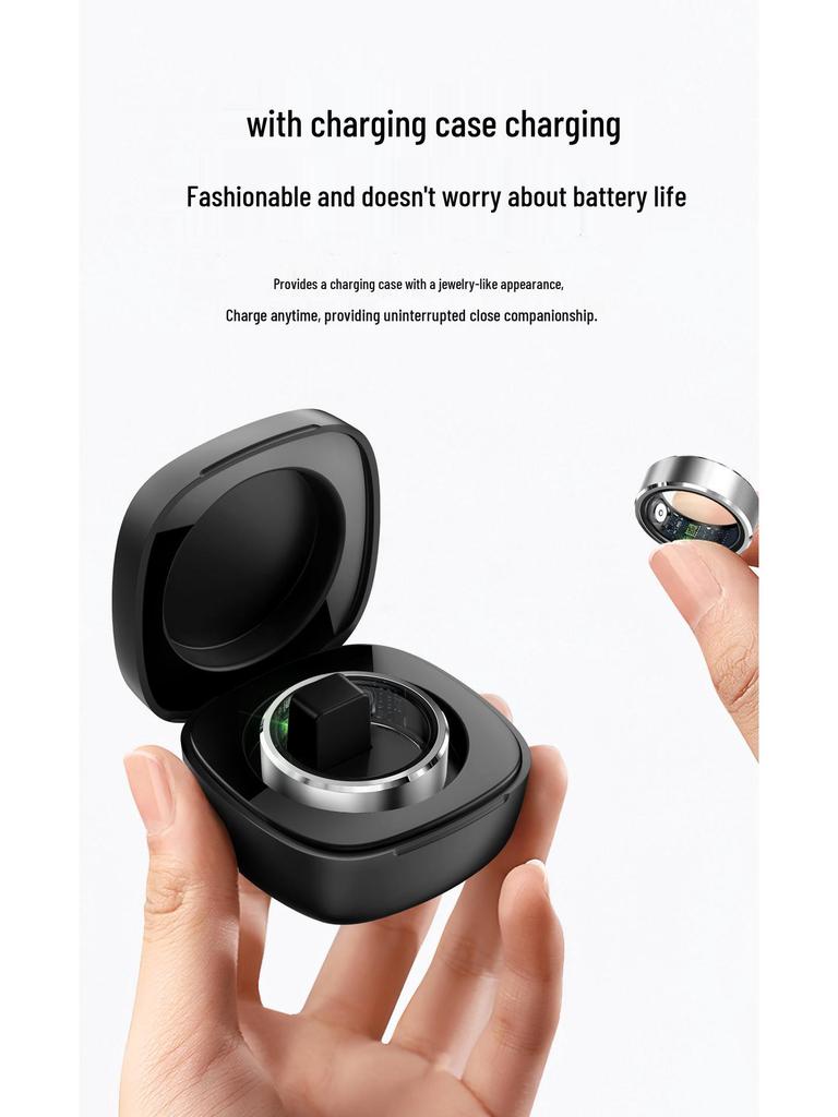 Умное кольцо R5: Водонепроницаемость, Пульс, Артериальное давление, Кислород в крови, Мониторинг сна, Мультиспорт, Функции фото и Bluetooth.