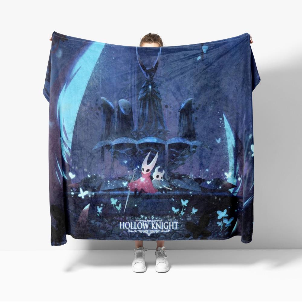 Плед-карта Hollow Knight Игровые пледы с картой Мягкий теплый фланелевый плед Постельное белье для кровати Гостиной Домашнего дивана