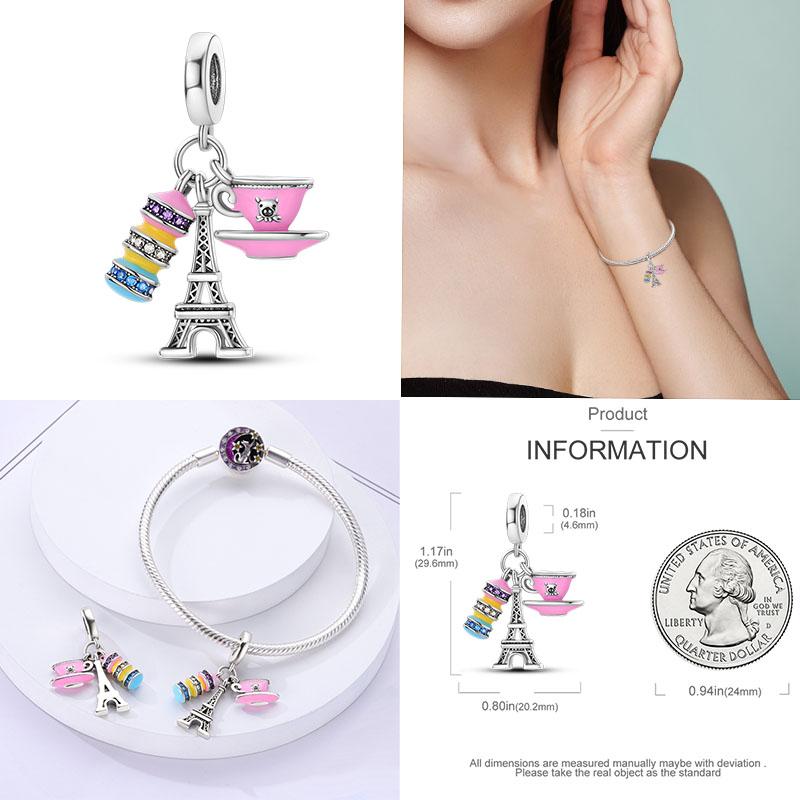 Шарм Медь Путешествия Самолет Земля Бусины Подвеска Подходит Оригинальный Браслет Сделай Сам Изысканные Ювелирные Изделия Шармы