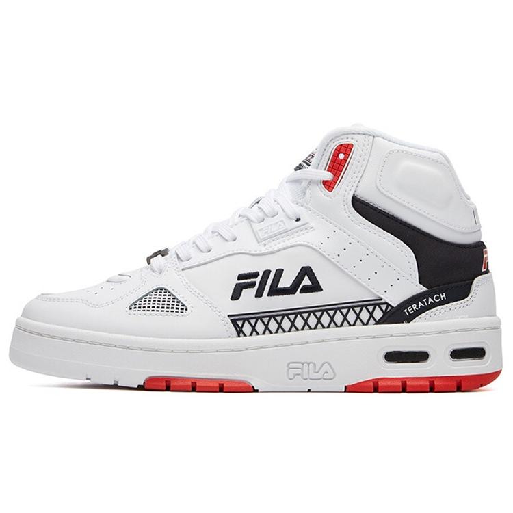 FILA Teratach High Top White / Red / Black Women's (Unisex) Vintage Basketball Shoes F12W111211FWN