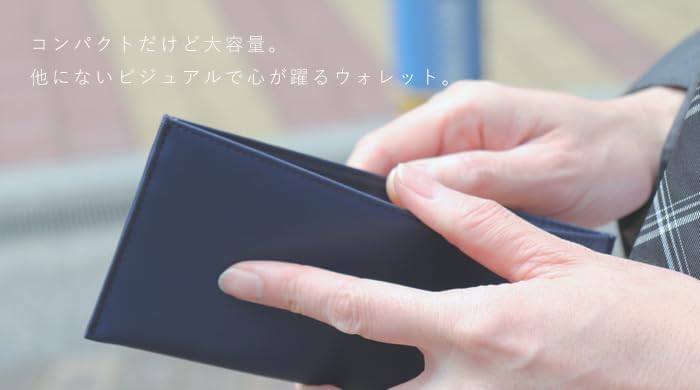 Bill Storage Wallet Navy [101 Points] Compartment, Ultra-thin Men's [item]