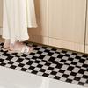 Кухонный коврик Нескользящий Водонепроницаемый Маслостойкий Ковер ПВХ Кожа Решетка Геометрический узор Коврик Длинная линейка Коврики для украшения дома